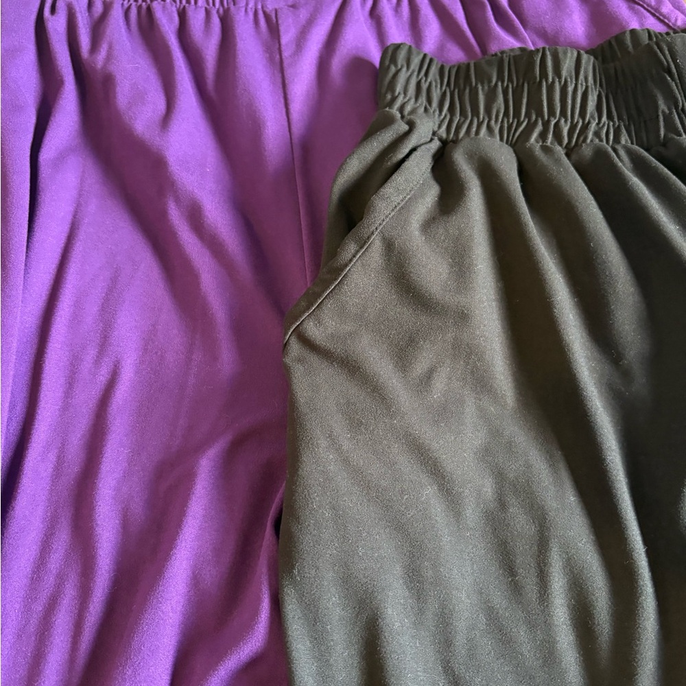 Purple, Black, and Brown Joggers - Picture 3 of 4